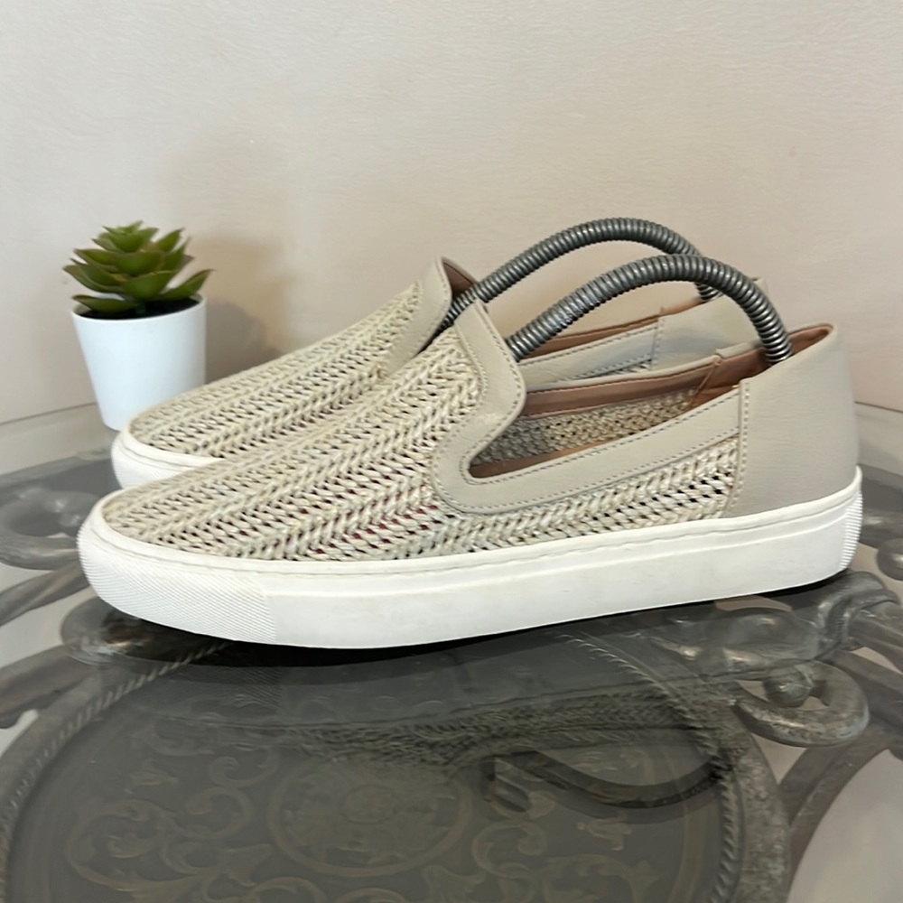 Steven by Steve Madden Katia Woven Fashion Sneakers Neutral Taupe Size 7.5 M EUC